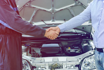 two person shaking hands